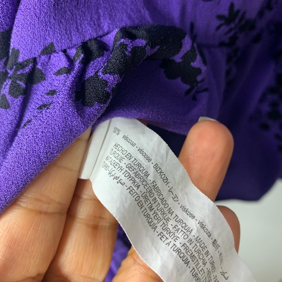 BLOGGERS FAVE/ ZARA DRESSES PURPLE/FLORAL PRINT SZ S - Picture 7 of 13